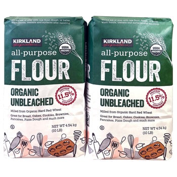 Kirkland Signature All Purpose Flour, Unbleached, 10 lbs, 2 ct