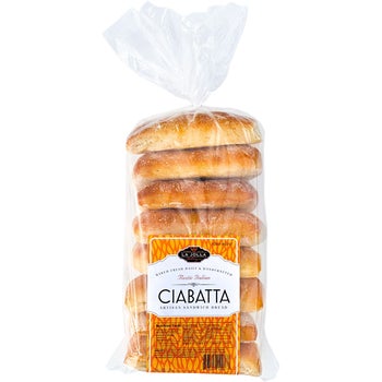 La Jolla Baking Ciabatta Artisan Sandwich Bread, 8 ct