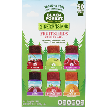 Black Forest Stretch Island Fruit Strips, Variety Pack, 0.5 oz, 50 ct