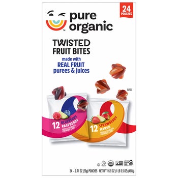 Pure Organic Twisted Fruit Bites, Variety Pack, 0.71 oz, 24 ct