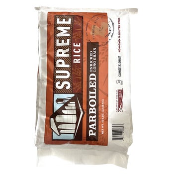 Supreme Rice Parboiled Enriched Long Grain, 50 lbs