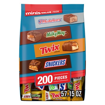 Mars Minis Chocolate Candy, Variety Pack, 200 ct