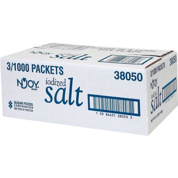 N'Joy Iodized Salt Portion Packets, 3000 ct