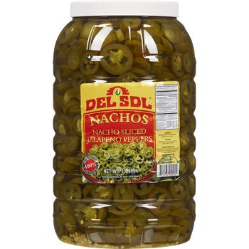 Del Sol Sliced Jalapeno Peppers, 1 Gallon