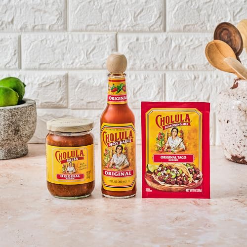 Cholula Hot Sauce, Original, Product of Mexico, Blend of Arbol & Piquin Peppers with Signature Spices for Eggs, Rice, Tacos, Huevos Rancheros & More, 12 fl oz