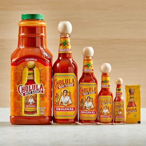 Cholula Hot Sauce, Original, Product of Mexico, Blend of Arbol & Piquin Peppers with Signature Spices for Eggs, Rice, Tacos, Huevos Rancheros & More, 12 fl oz