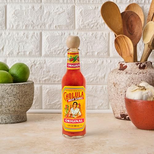 Cholula Hot Sauce, Original, Product of Mexico, Blend of Arbol & Piquin Peppers with Signature Spices for Eggs, Rice, Tacos, Huevos Rancheros & More, 12 fl oz