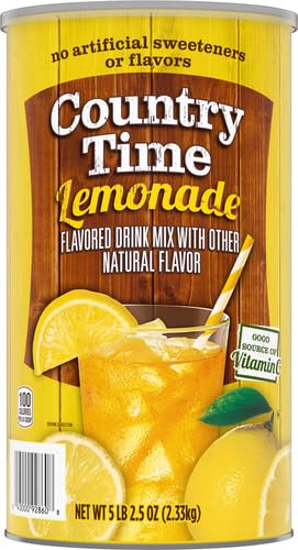 Country Time Lemonade Naturally Flavored Powdered Drink Mix 1 Count 82.5 oz Canister