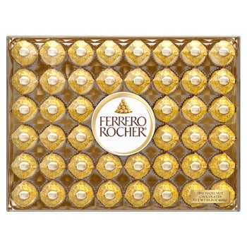 Ferrero Rocher Chocolates, Hazelnut, 48 ct