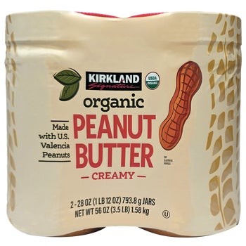 Kirkland Signature Organic Creamy Peanut Butter, 28 oz, 2 ct