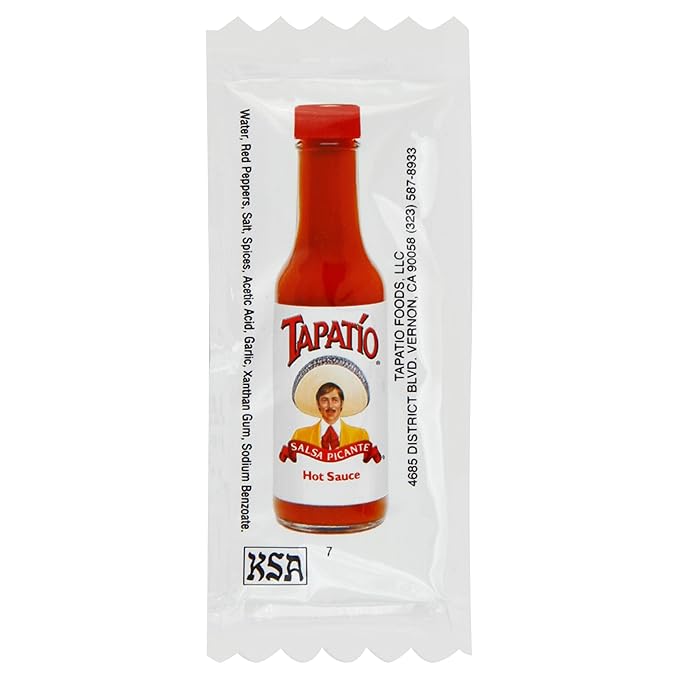 Tapatio Hot Sauce Packets (0.2 oz Packets, Pack of 500)