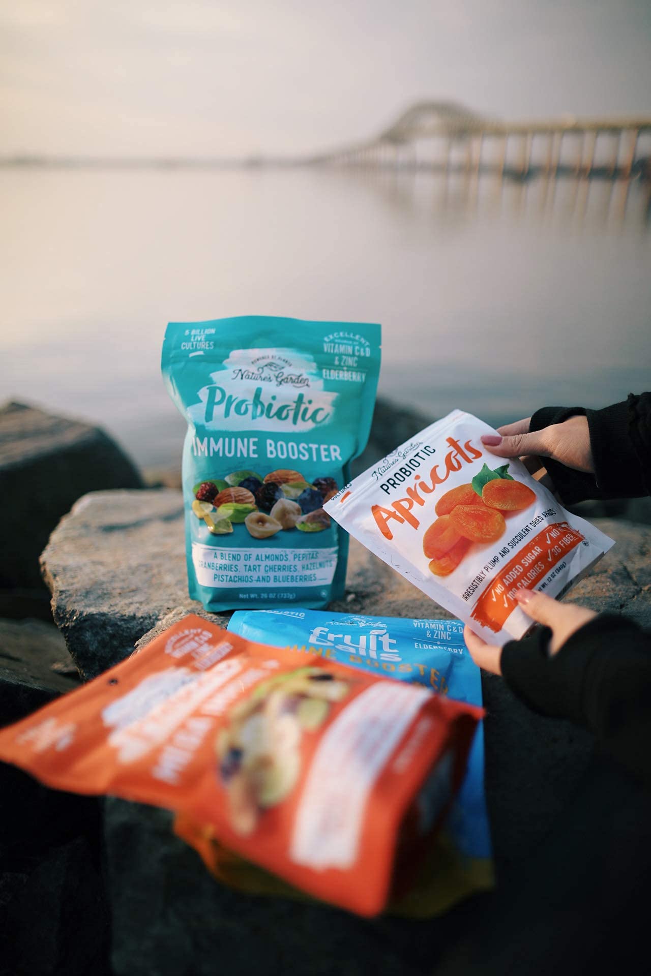 Nature's Garden Probiotic Apricots - Dried Fruit, Plump Dried, No Added Sugar, Gluten-Free, Dairy-Free, Vegan – Bulk 40 Oz Bag (Pack of 2)
