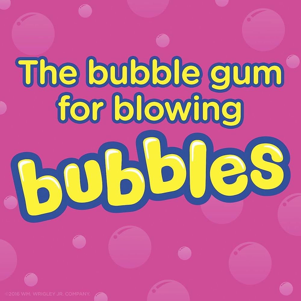 HUBBA BUBBA Gum Max Bubble Gum Bulk, Individually Wrapped, Original Flavor, 5 Count Packs, 18 Pack Bundle