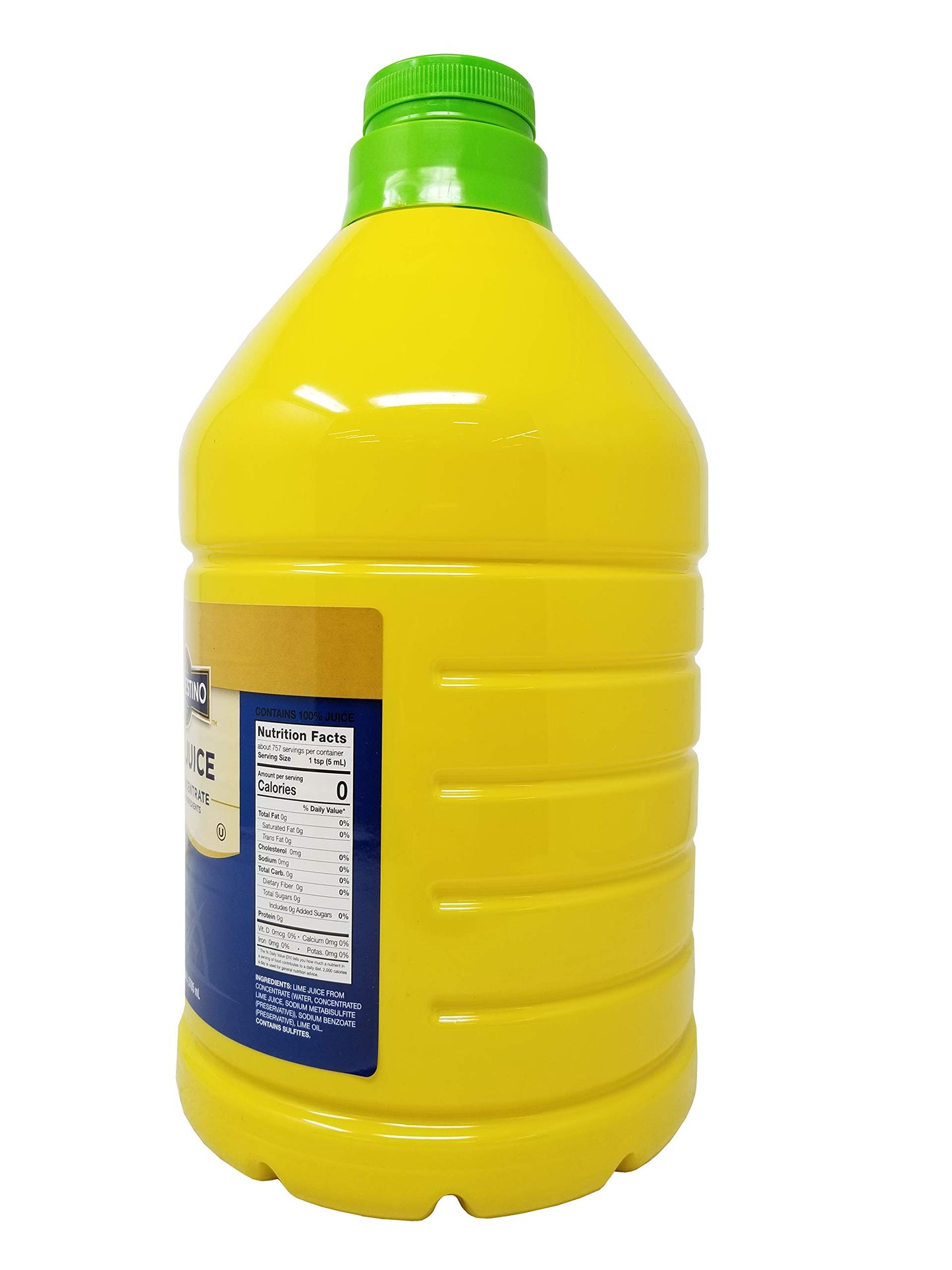 Del Destino Lime Juice From Concentrate with Added Ingredients 1 Gallon