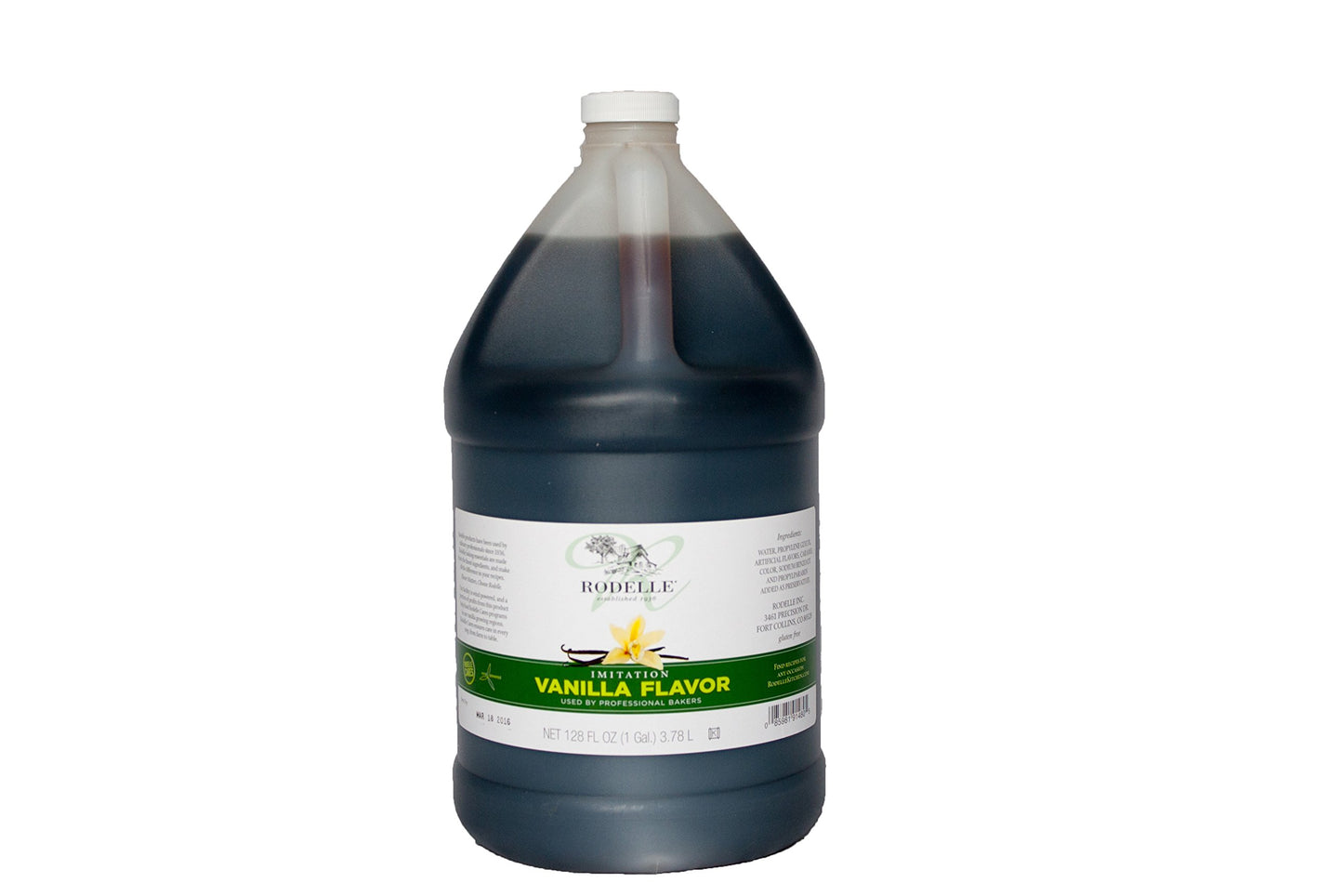 Rodelle Imitation Vanilla, 128 Ounce