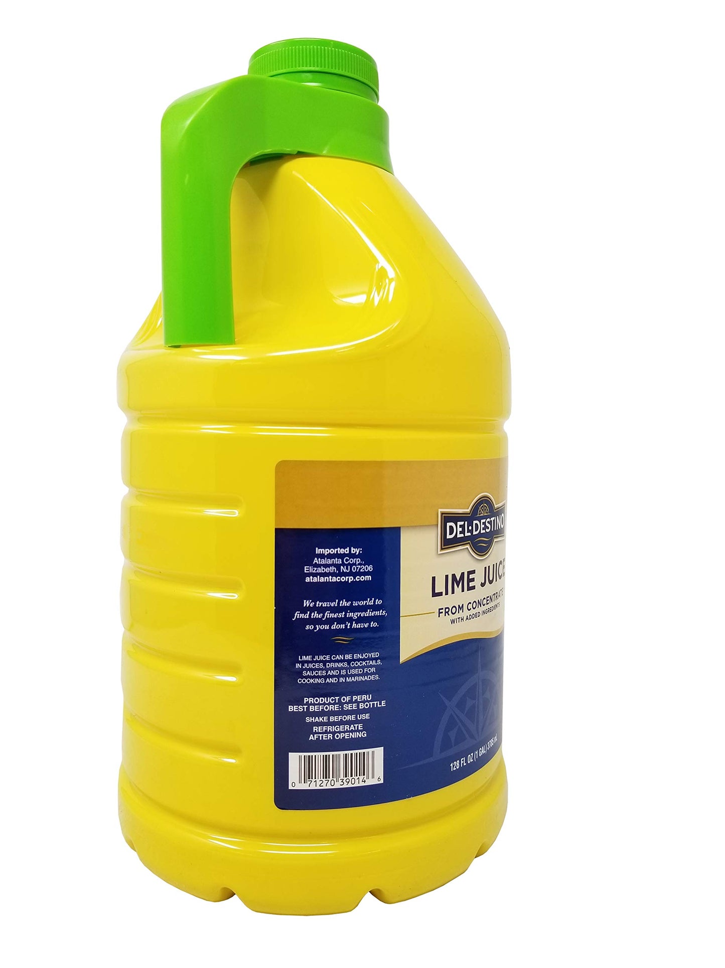 Del Destino Lime Juice From Concentrate with Added Ingredients 1 Gallon
