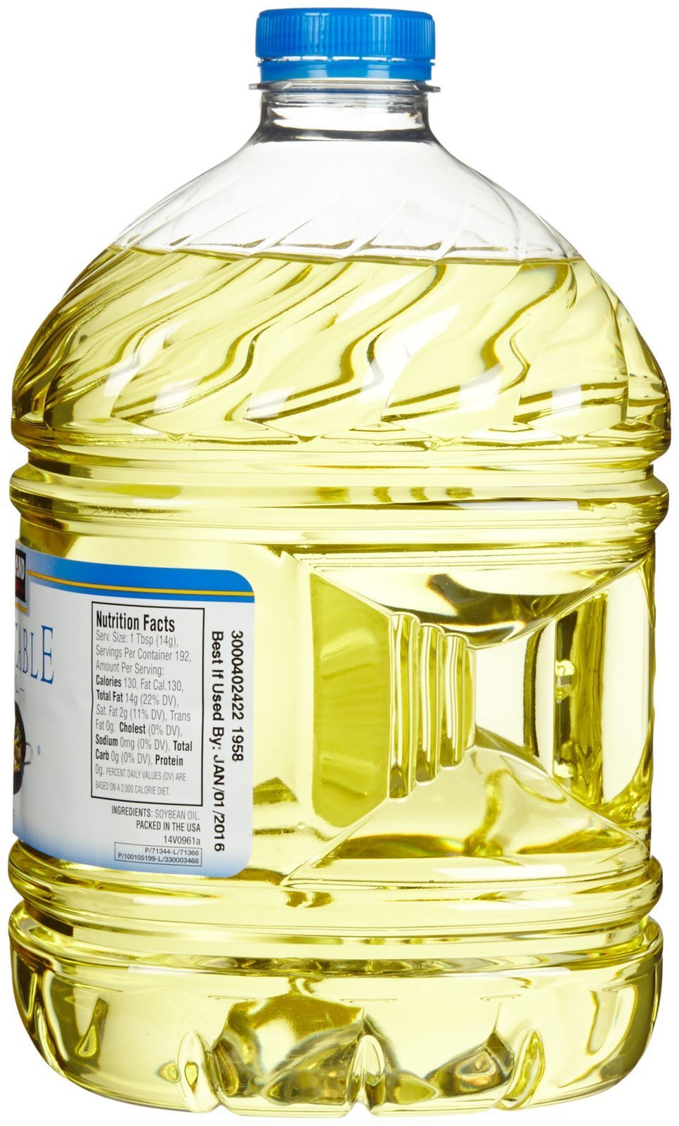 Kirkland Signature 100% Pure Vegetable Oil 3 qt.- 2 Count
