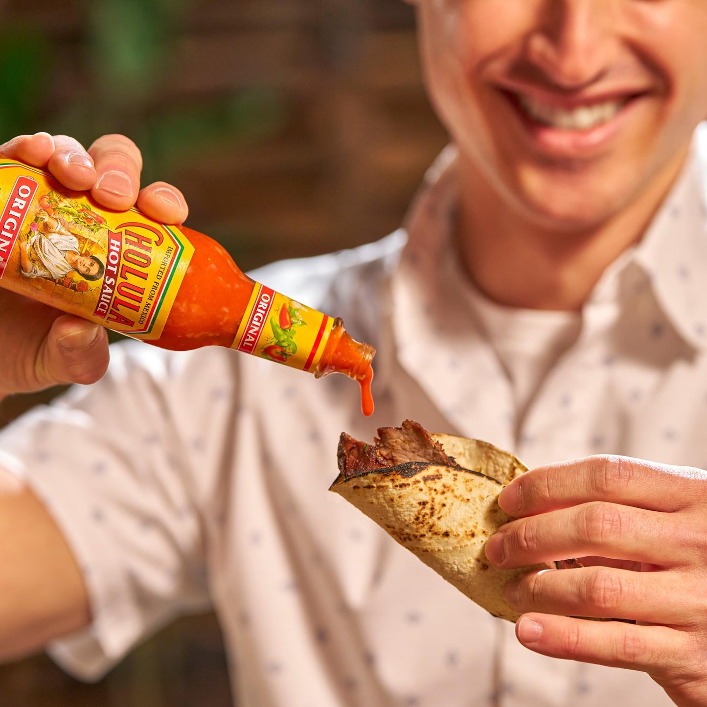 Cholula Hot Sauce, Original, Product of Mexico, Blend of Arbol & Piquin Peppers with Signature Spices for Eggs, Rice, Tacos, Huevos Rancheros & More, 12 fl oz