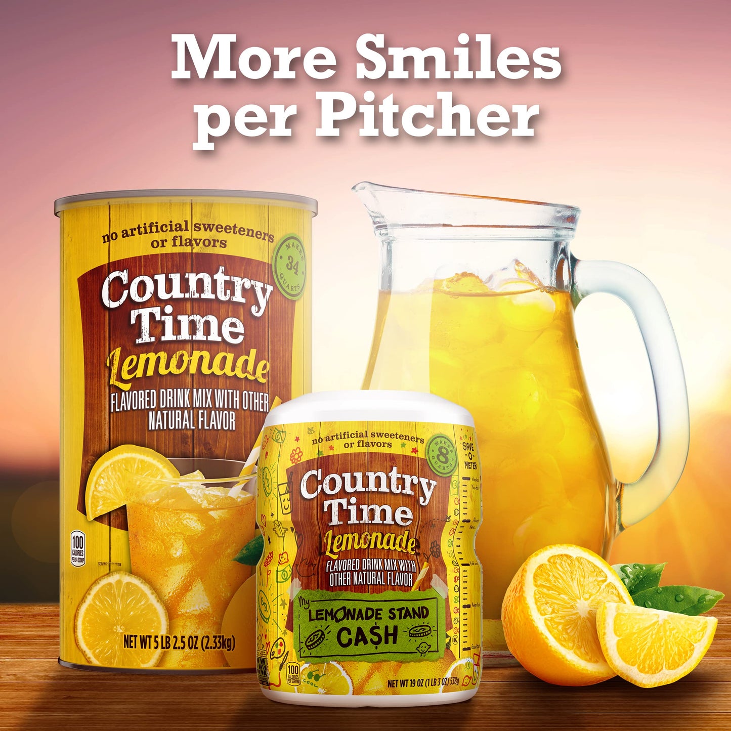 Country Time Lemonade Naturally Flavored Powdered Drink Mix 1 Count 82.5 oz Canister