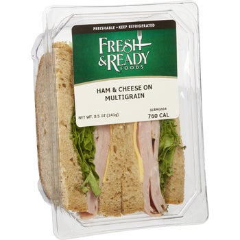 Fresh & Ready Ham & Cheese Sandwich on Multigrain, 8.5 oz, 4 ct