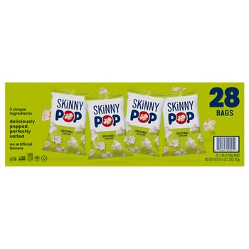 SkinnyPop Popcorn, Original, 0.65 oz, 28 ct