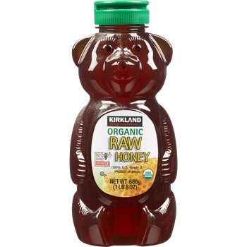 Kirkland Signature Organic Raw Honey Bear, 24 oz, 3 ct