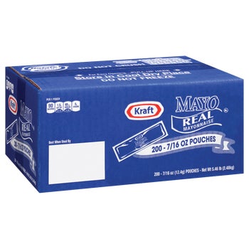 Kraft Real Mayonnaise Portion Packets, 200 ct