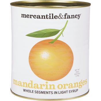 Mercantile & Fancy Mandarin Oranges, #10 can, 6 lbs 10 oz