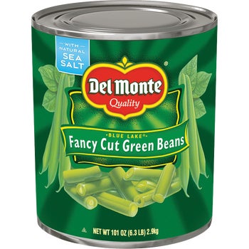 Del Monte Blue Lake Fancy Cut Green Beans, #10 can, 6 lbs 5 oz