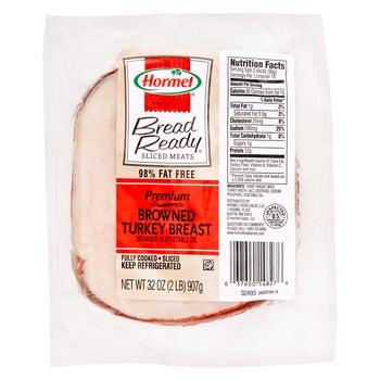 Hormel Bread Ready Browned Turkey Breast, Sliced, 2 lbs