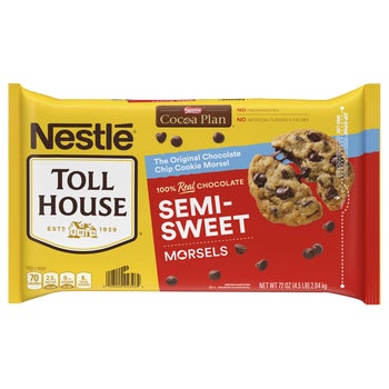 Nestlé Toll House Semi-Sweet Chocolate Chip Morsels, 4 lb 8 oz