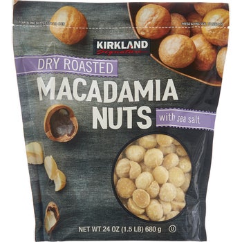 Kirkland Signature Dry Roasted Macadamia Nuts, Salted, 1.5 lbs