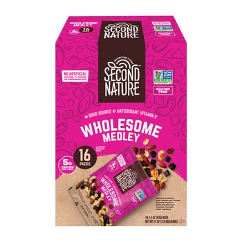 Second Nature Trail Mix, Wholesome Medley, 1.5 oz, 16 ct