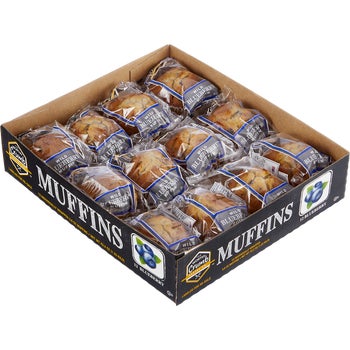 The Worthy Crumb Muffins, Blueberry, 3.6 oz, 12 ct