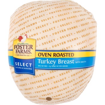 Foster Farms Turkey Breast, Oven Roasted, 9 lb avg wt