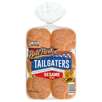 Ball Park Tailgaters Sesame Hamburger Buns, 12 ct