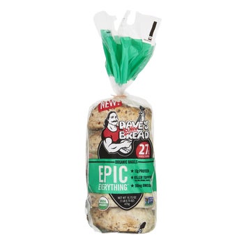 Dave's Killer Bread Organic Sliced Bagels, Epic Everything, 5 ct