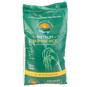 Emerald River Premium Jasmine Rice, 50 lbs