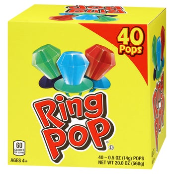 Bazooka Ring Pops, Variety Pack, 40 ct