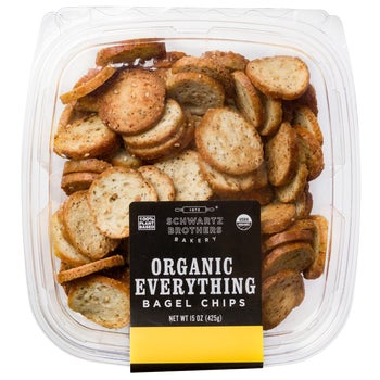 Schwartz Brothers Bakery Organic Everything Bagel Chips, 15 oz