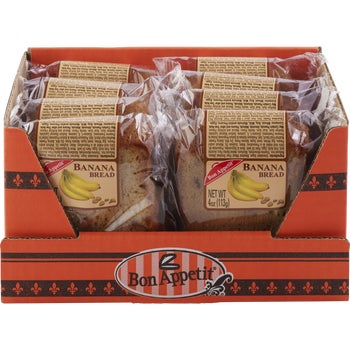 Bon Appetit Banana Bread Slice, 4 oz, 8 ct