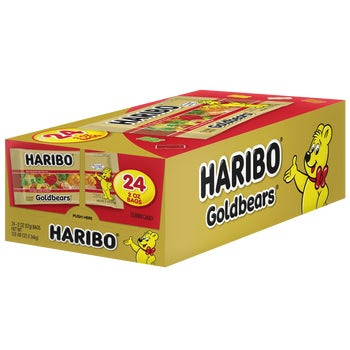 Haribo Goldbears Gummi Candy, 2 oz, 24 ct