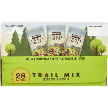 Kirkland Signature Trail Mix Snack Packs, 2 oz, 28 ct