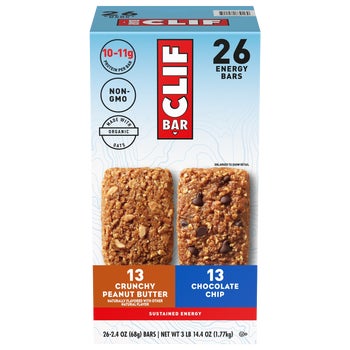CLIF BAR Energy Bar, Variety Pack, 2.4 oz, 26 ct