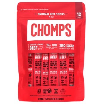 Chomps Original Beef Sticks, Mild, 1.15 oz, 12 ct