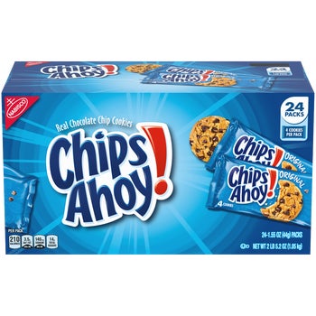 CHIPS AHOY! Chocolate Chip Cookies, Original, 1.55 oz, 24 ct