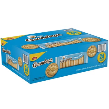 Grandma's Sandwich Creme Cookies, Vanilla, 3.245 oz, 24 ct