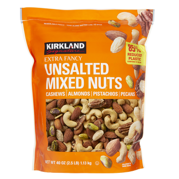 Kirkland Signature Extra Fancy Mixed Nuts, Unsalted, 40 oz