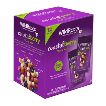 WildRoots Trail Mix, Coastal Berry Blend, 1.75 oz, 12 ct