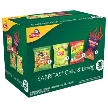 Sabritas Chile & Limon Mix, Variety Pack, 30 ct